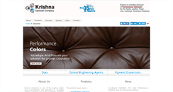 Desktop Screenshot of krishnadyes.net